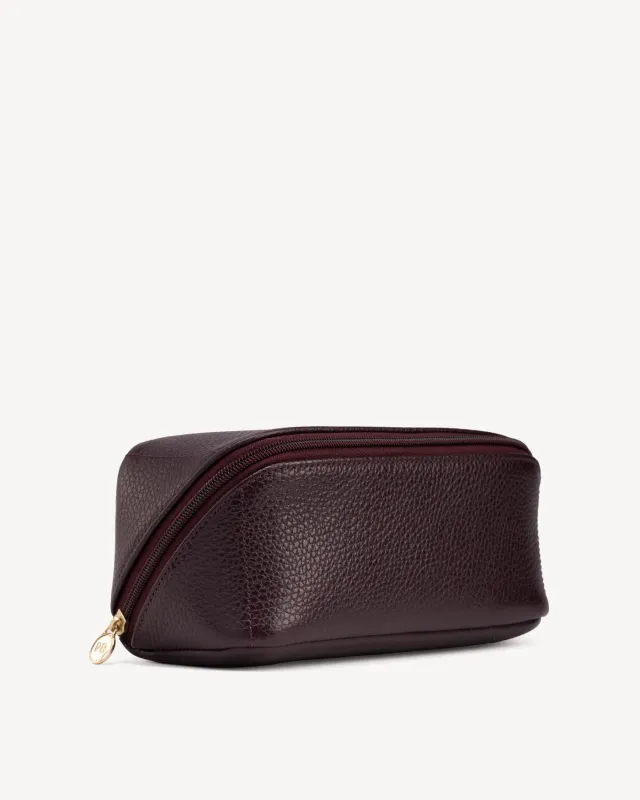 The Cosmetic Case Small Plum made by Poppy Barley