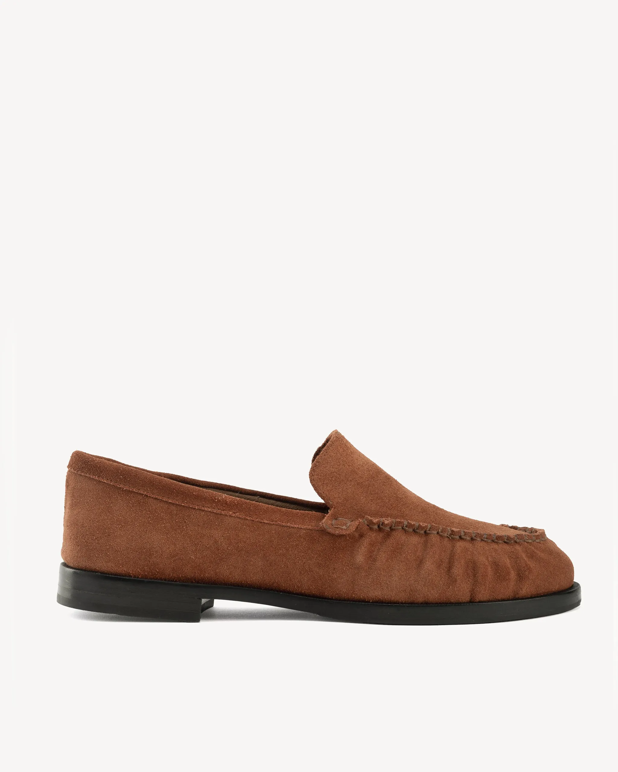 The Laid Back Loafer Hazelnut Suede sold by Poppy Barley