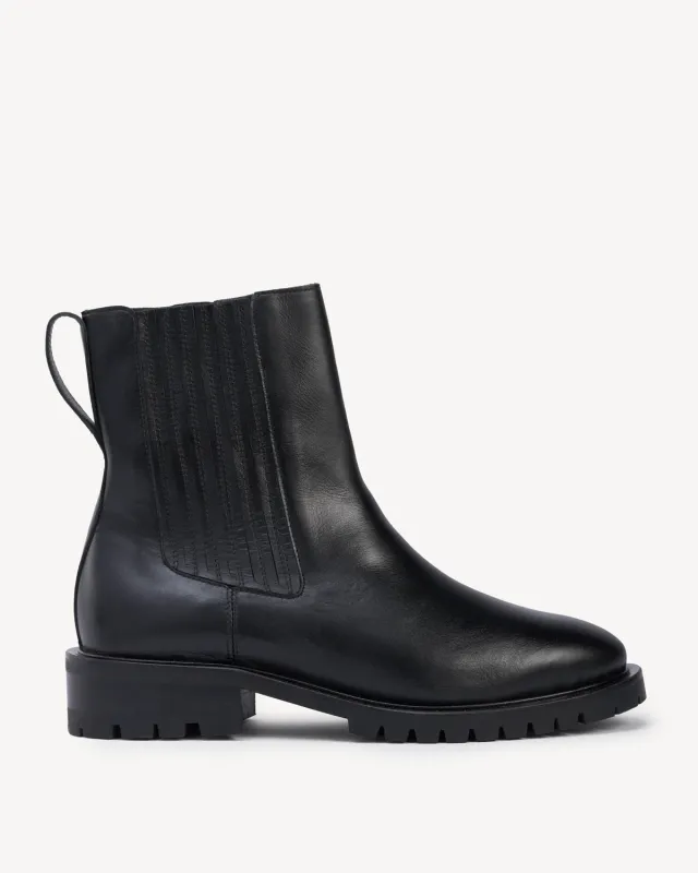 The Trestle Boot Black made by Poppy Barley