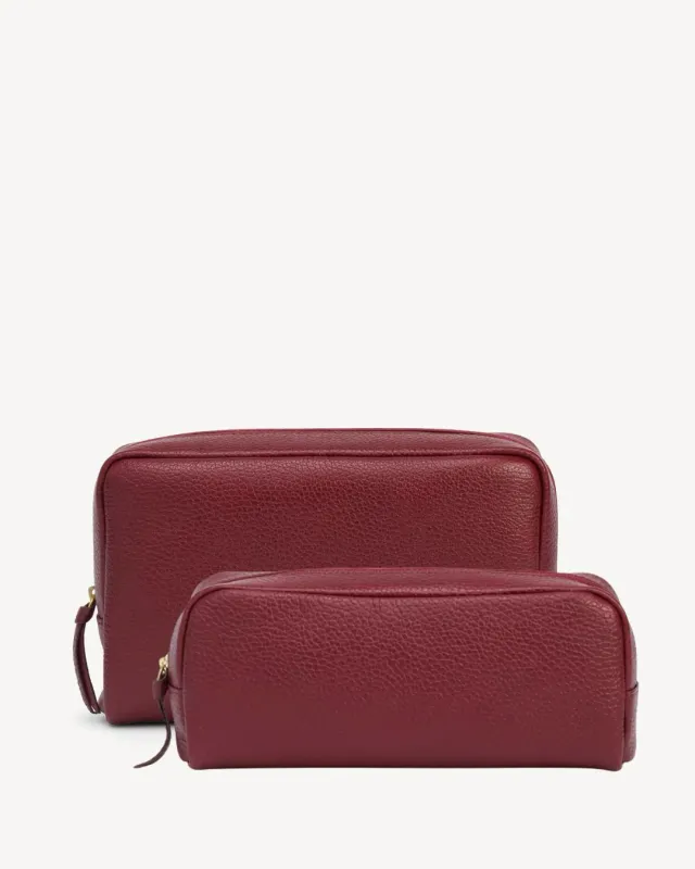 The Method Pouch Set Resort Red made by Poppy Barley