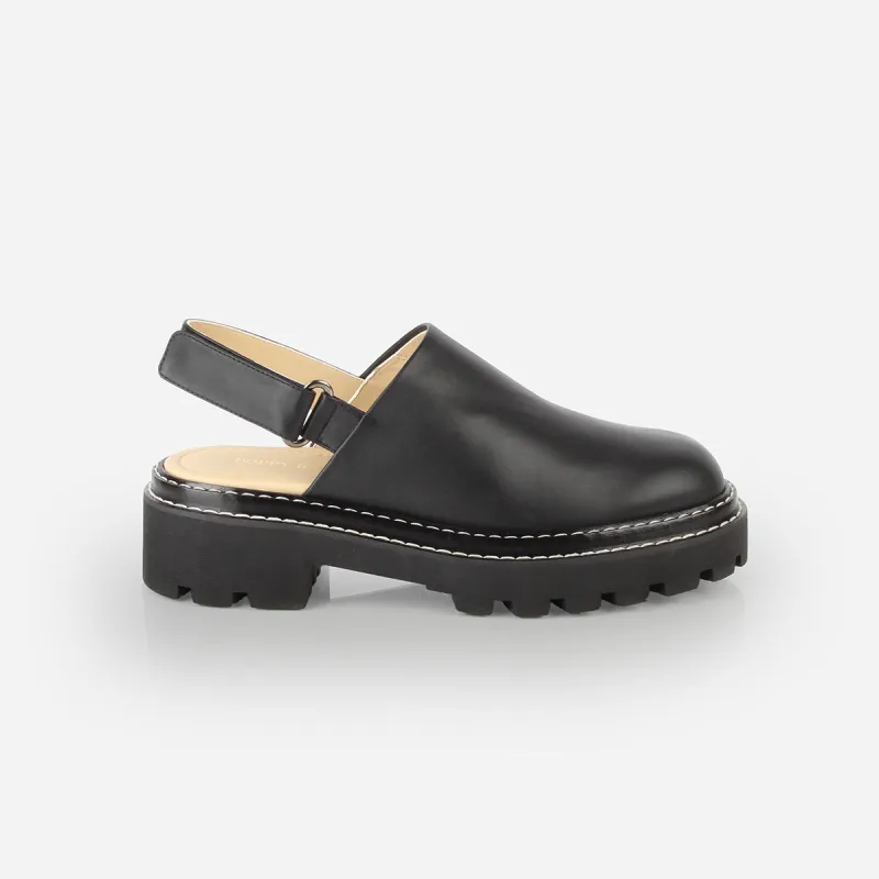 The Lug Mule Black sold by Poppy Barley