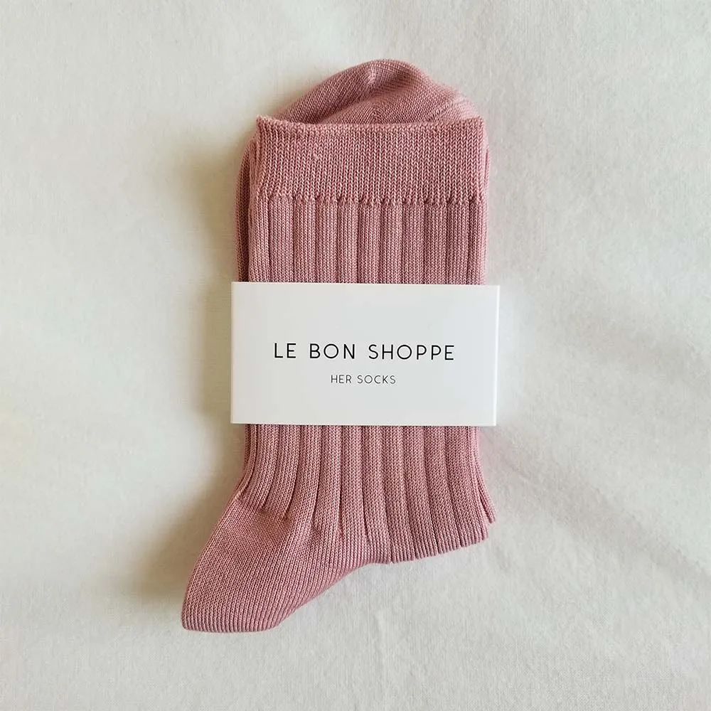 Le Bon Shoppe Her Socks Desert Rose sold by Poppy Barley