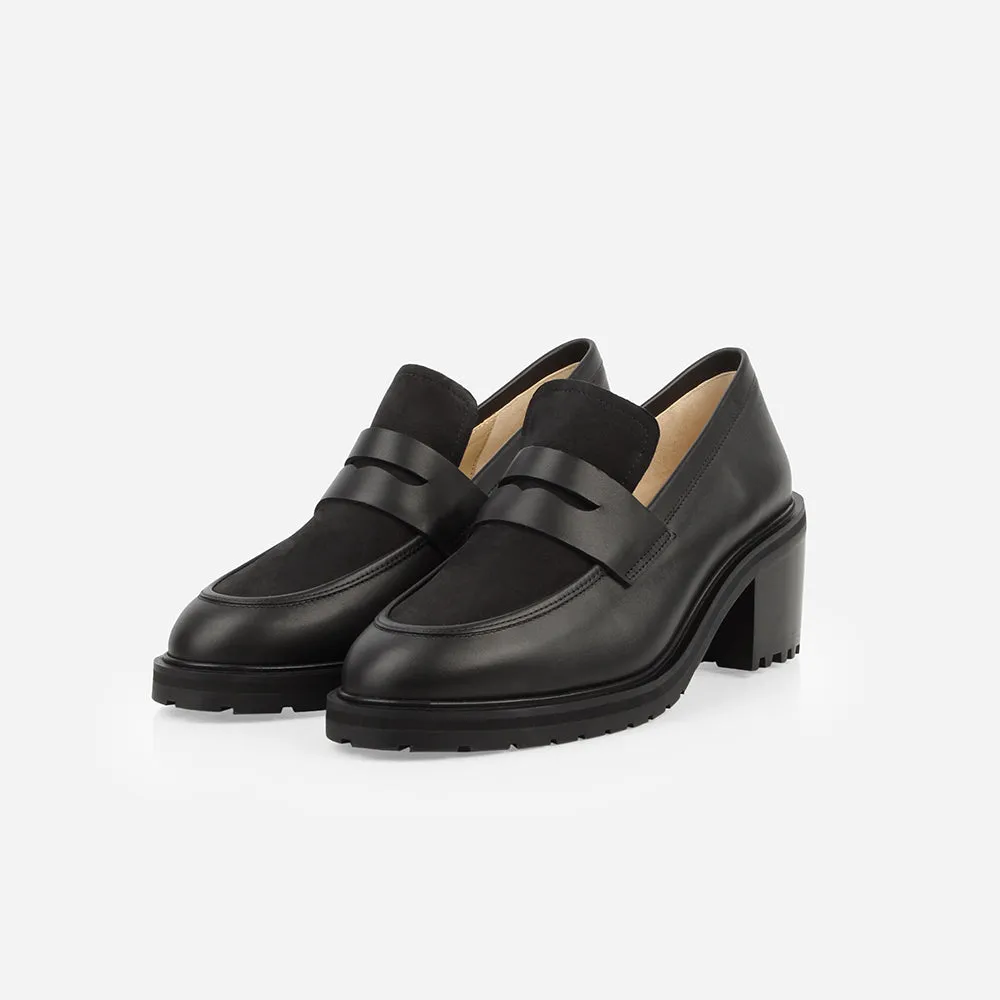 The Verona Heeled Loafer Black sold by Poppy Barley product image thumbnail 3