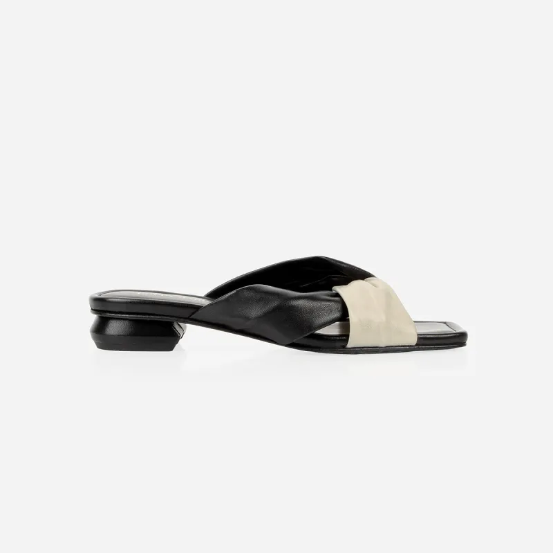 The Margot Slide Black and White sold by Poppy Barley