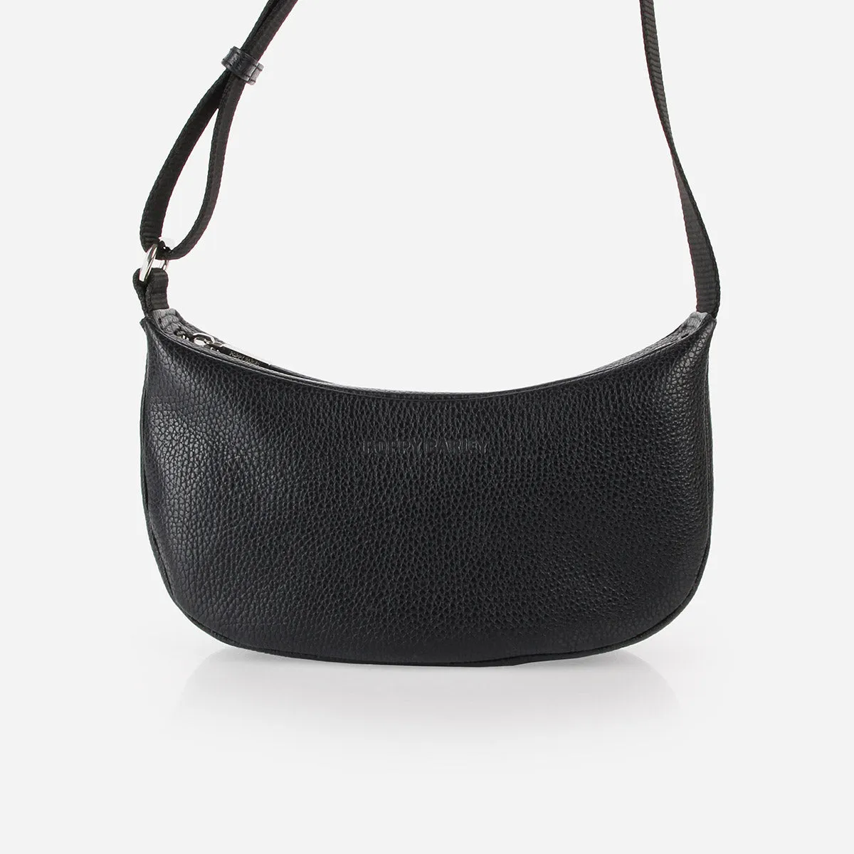 The Slouchy Crossbody Bag Black Pebble sold by Poppy Barley