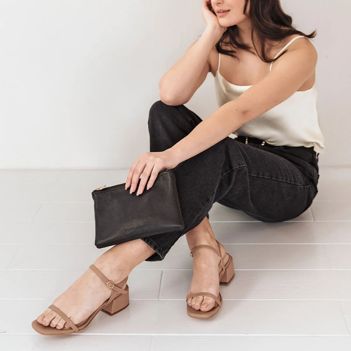 The Lindsay Heeled Sandal Biscotti sold by Poppy Barley product image thumbnail 4