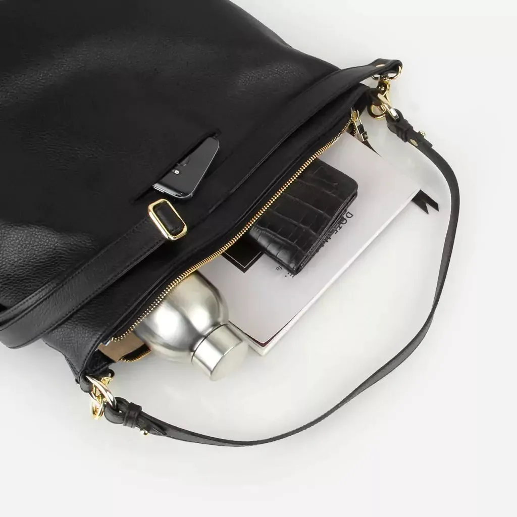 The Weekend Tote Black Pebble sold by Poppy Barley product image thumbnail 3