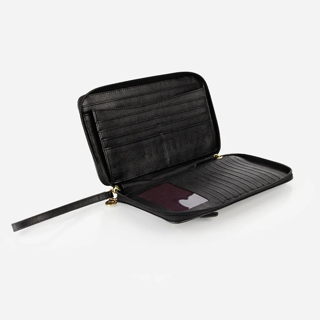 The My Whole Life Wallet Black Micro Pebble sold by Poppy Barley product image thumbnail 4