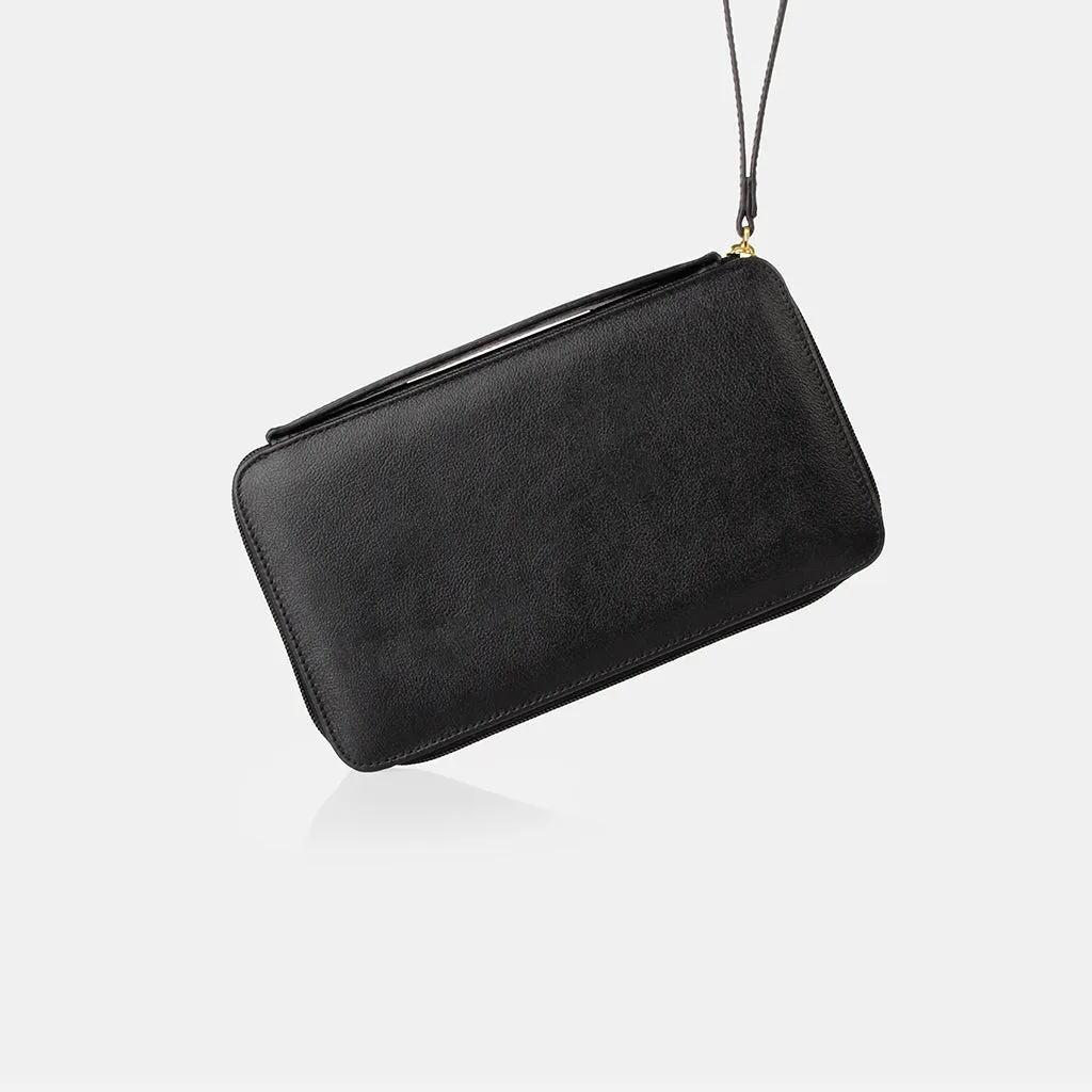 The My Whole Life Wallet Black Micro Pebble sold by Poppy Barley