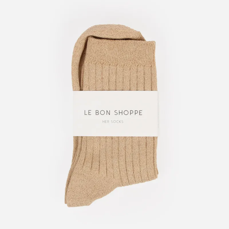 Le Bon Shoppe Her Socks Champagne Glitter sold by Poppy Barley