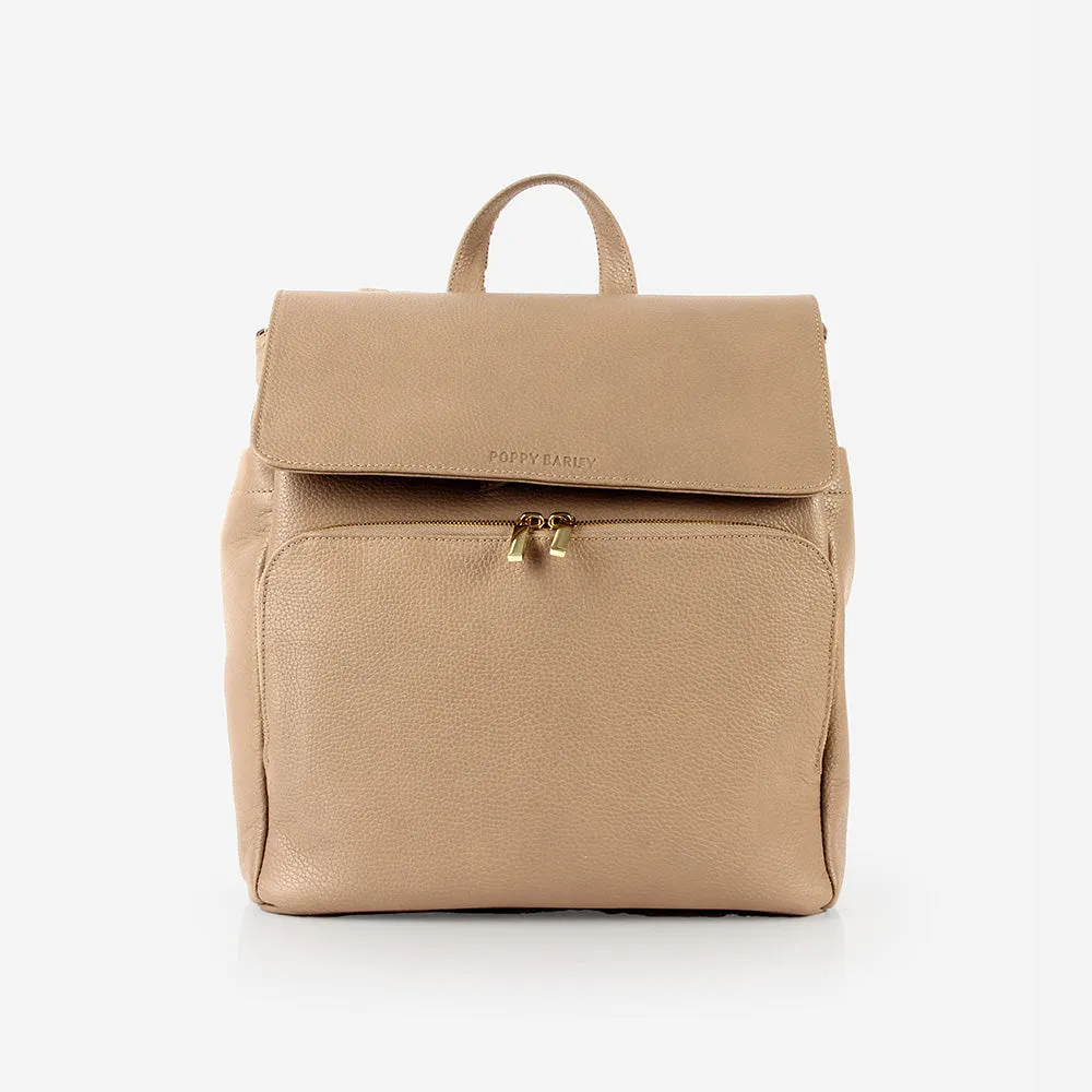The Beyond Diaper Bag Biscotti Pebble sold by Poppy Barley