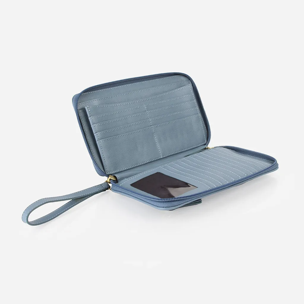 The My Whole Life Wallet Faded Denim Micro Pebble sold by Poppy Barley product image thumbnail 3