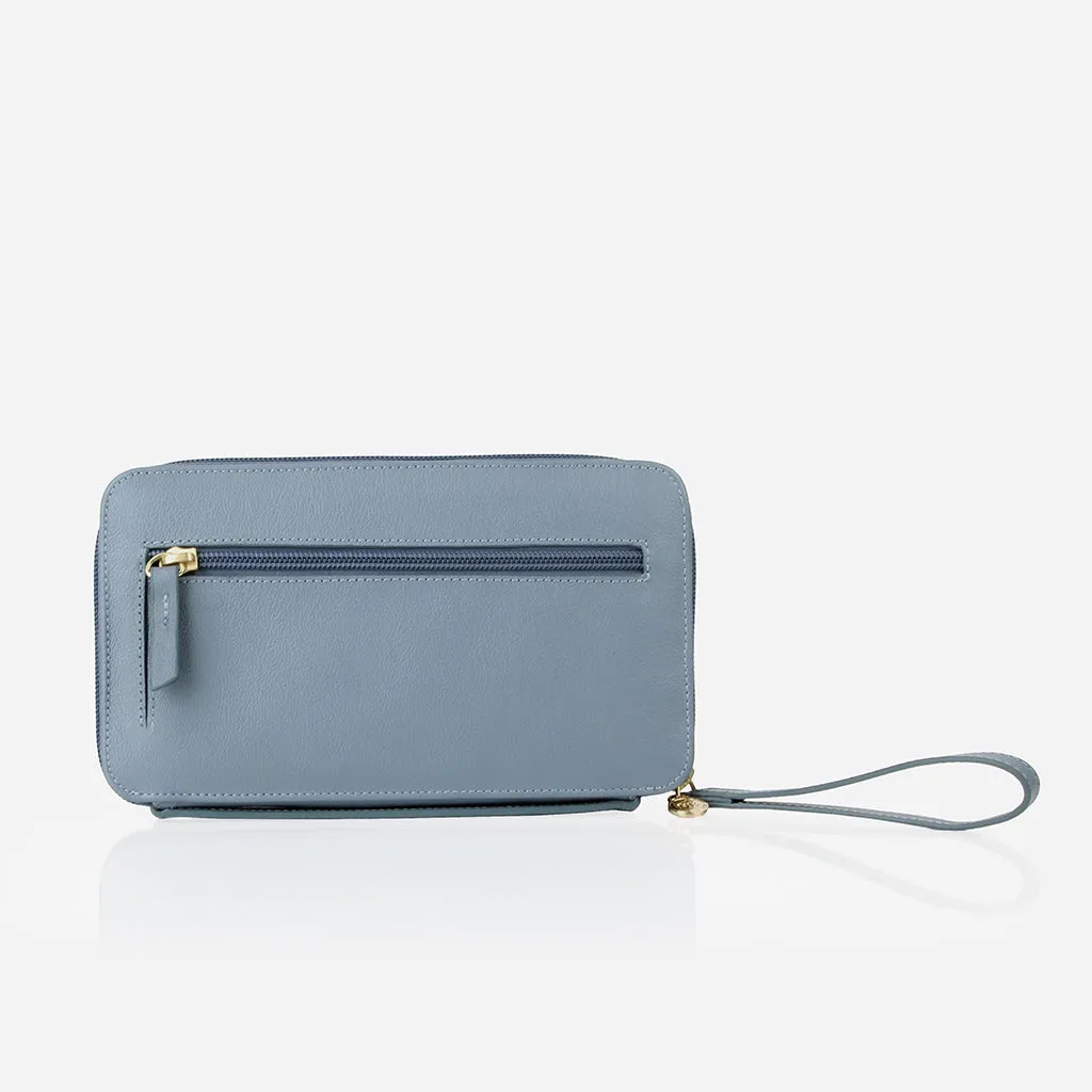 The My Whole Life Wallet Faded Denim Micro Pebble sold by Poppy Barley product image thumbnail 4