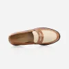 The Milan Loafer Brandy And Creme sold by Poppy Barley