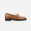 The Milan Loafer Brandy And Creme sold by Poppy Barley