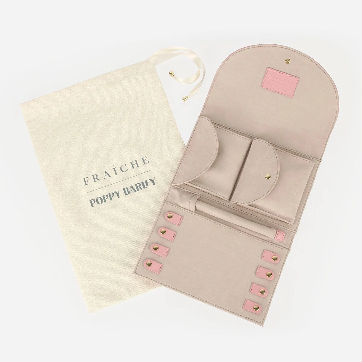 The Trifold Jewelry Case Fraîche Rose sold by Poppy Barley product image thumbnail 3