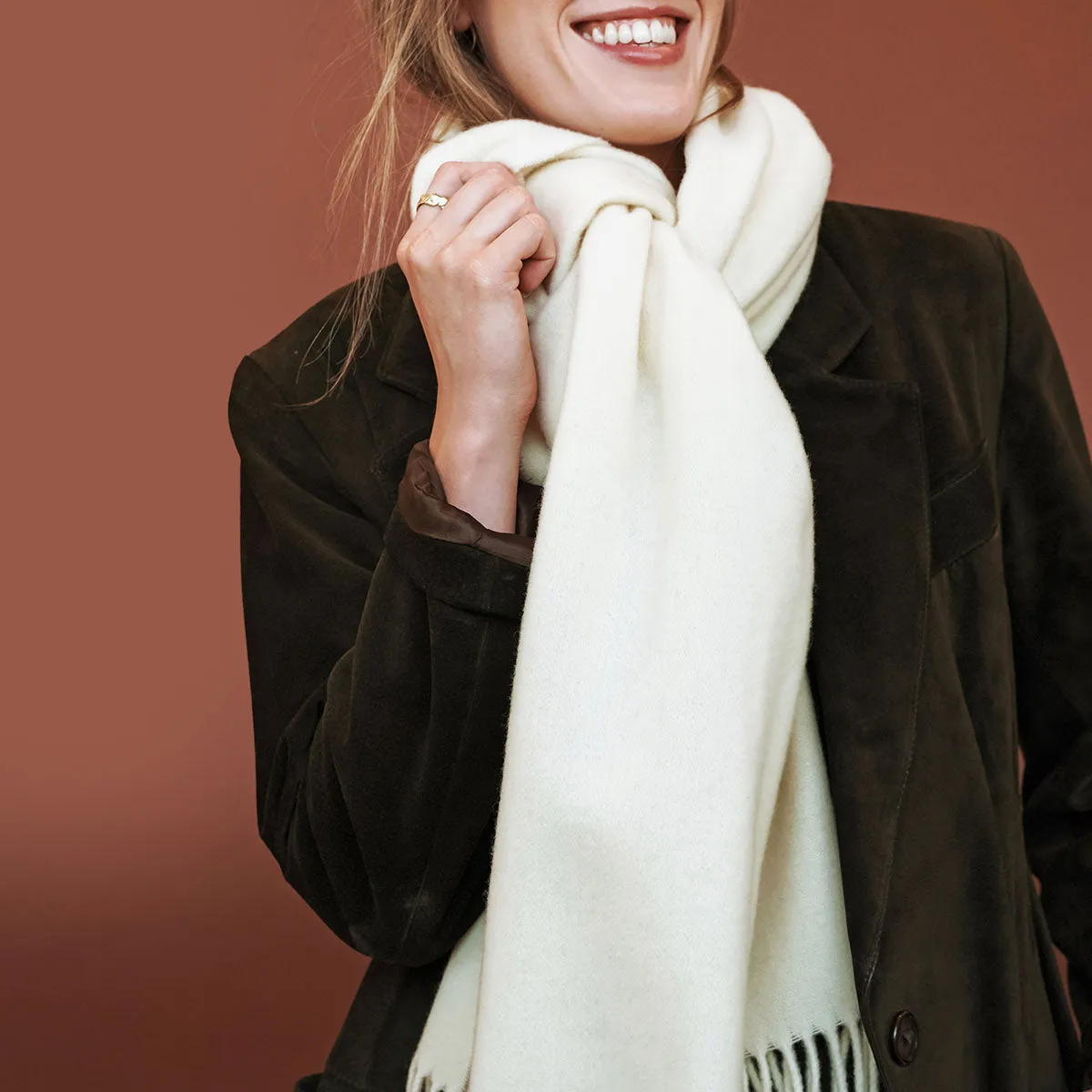 The ReSpun Scarf Oatmeal sold by Poppy Barley product image thumbnail 3