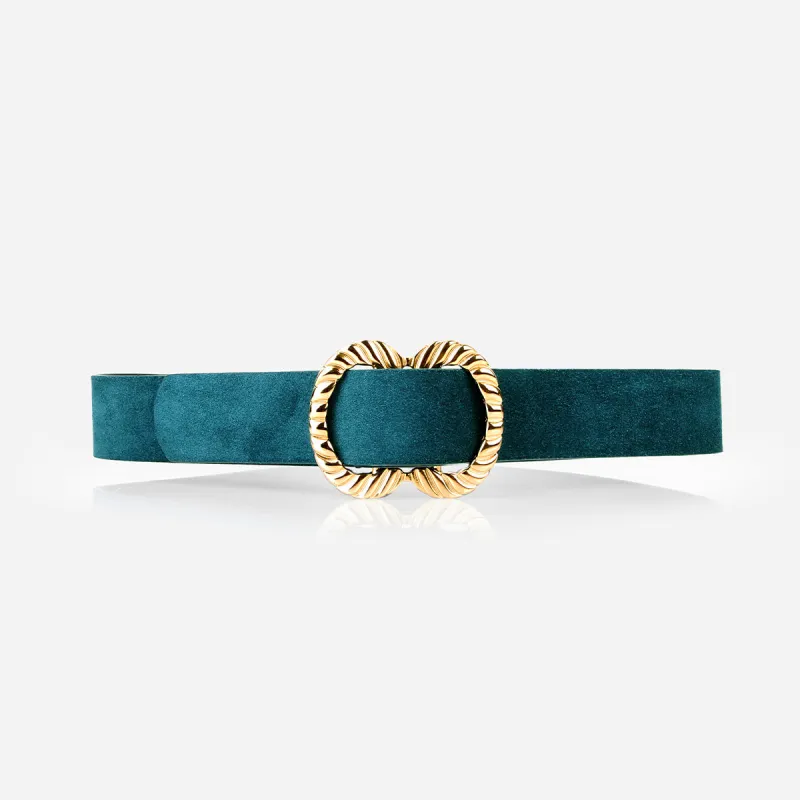 The Infinite Belt Gold Celestial Suede sold by Poppy Barley