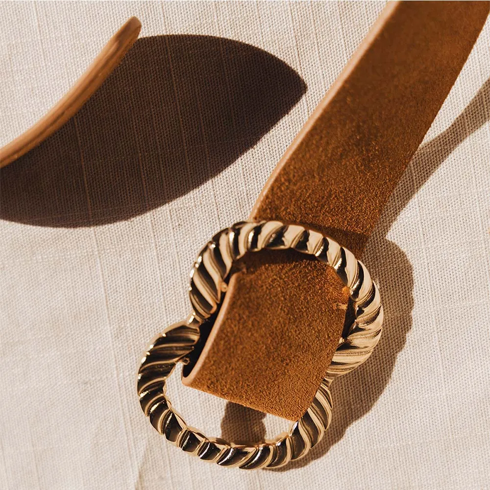 The Infinite Belt Gold Lion Suede sold by Poppy Barley product image thumbnail 3