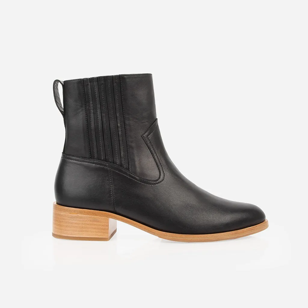 The Austin Boot Black sold by Poppy Barley
