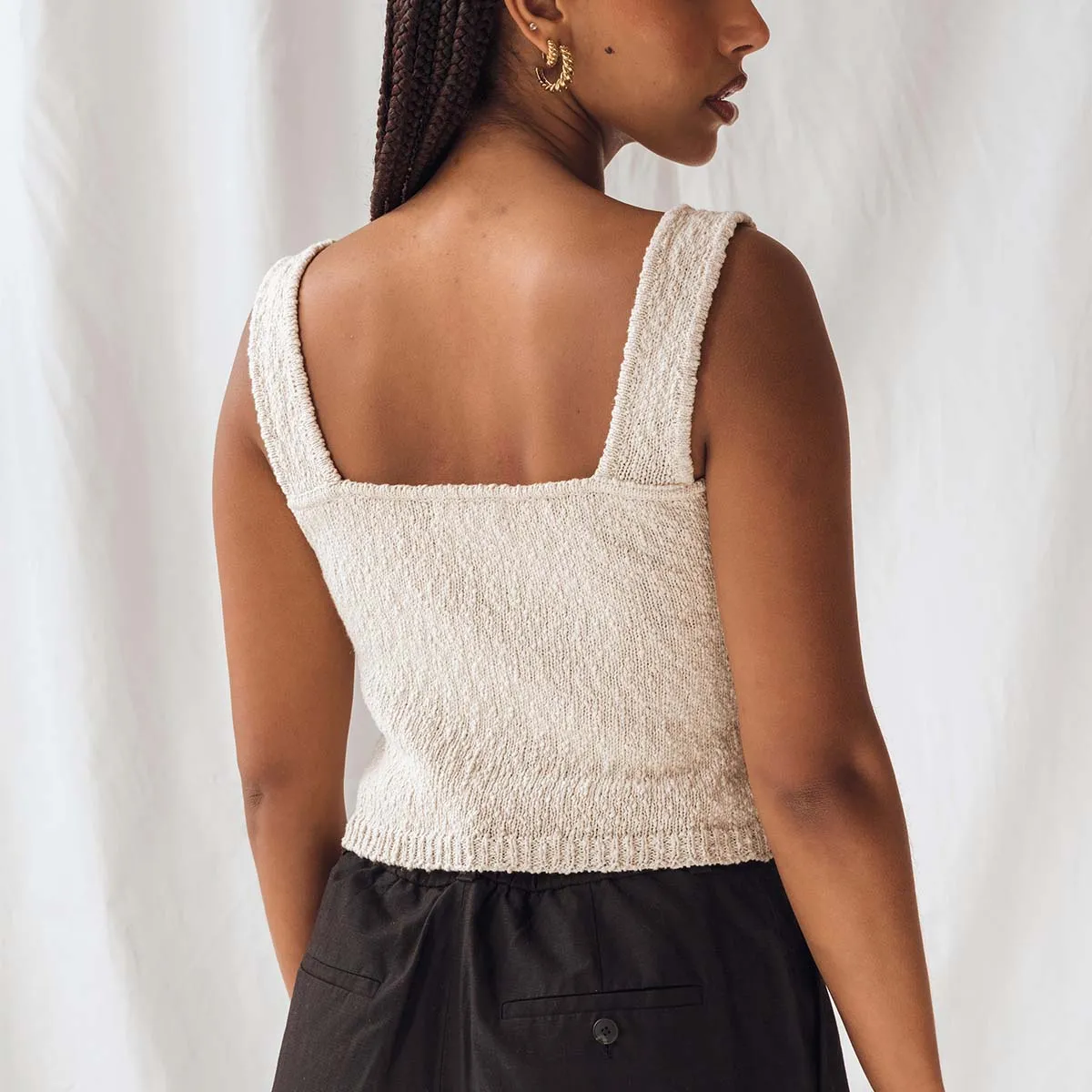 The Hamptons Tank Pearl sold by Poppy Barley product image thumbnail 2