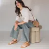 The Patio Sandal Tri-Colour sold by Poppy Barley