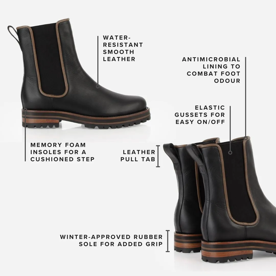 The Decade Chelsea Boot Black Water Resistant sold by Poppy Barley product image thumbnail 3