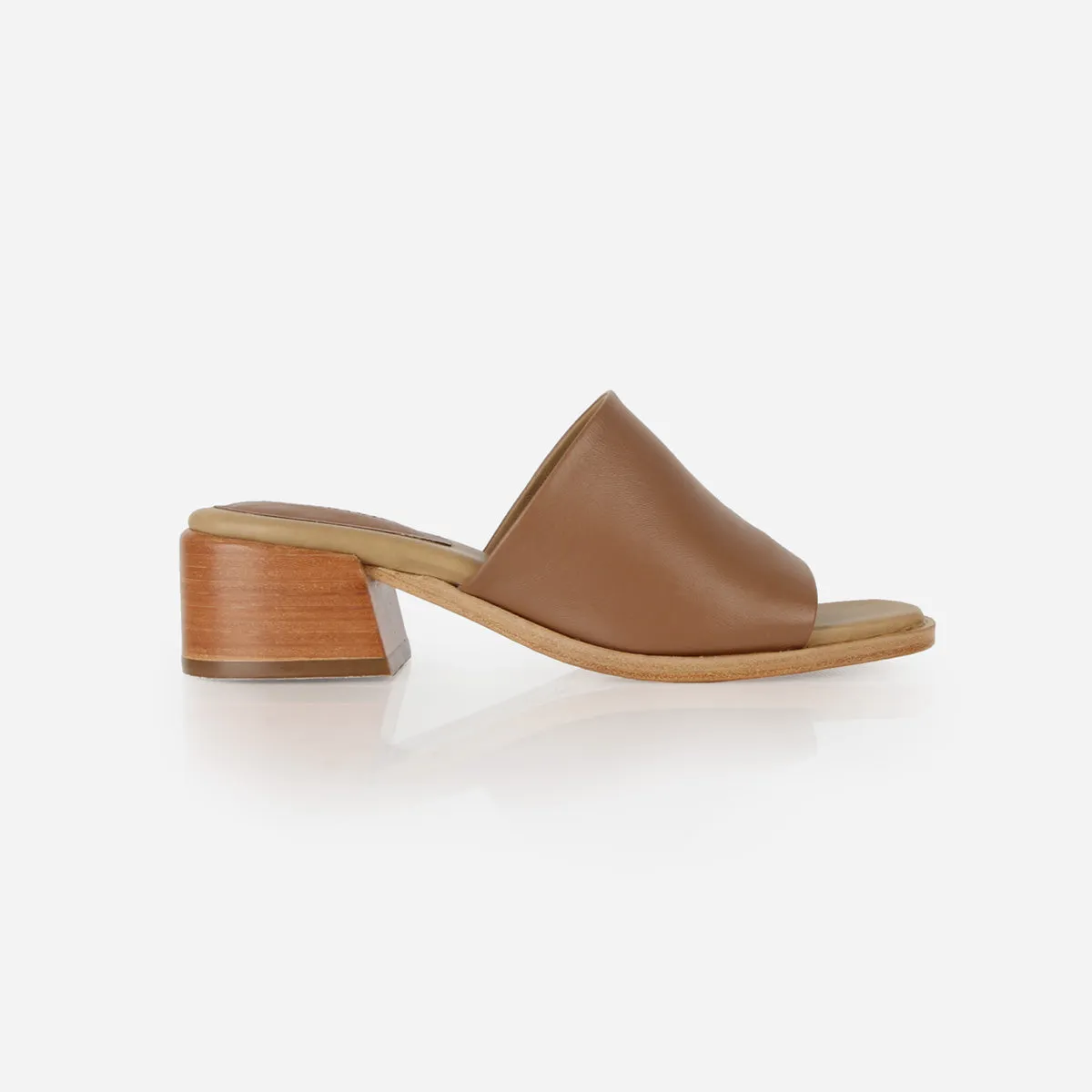 The Spritz Heeled Sandal Praline sold by Poppy Barley