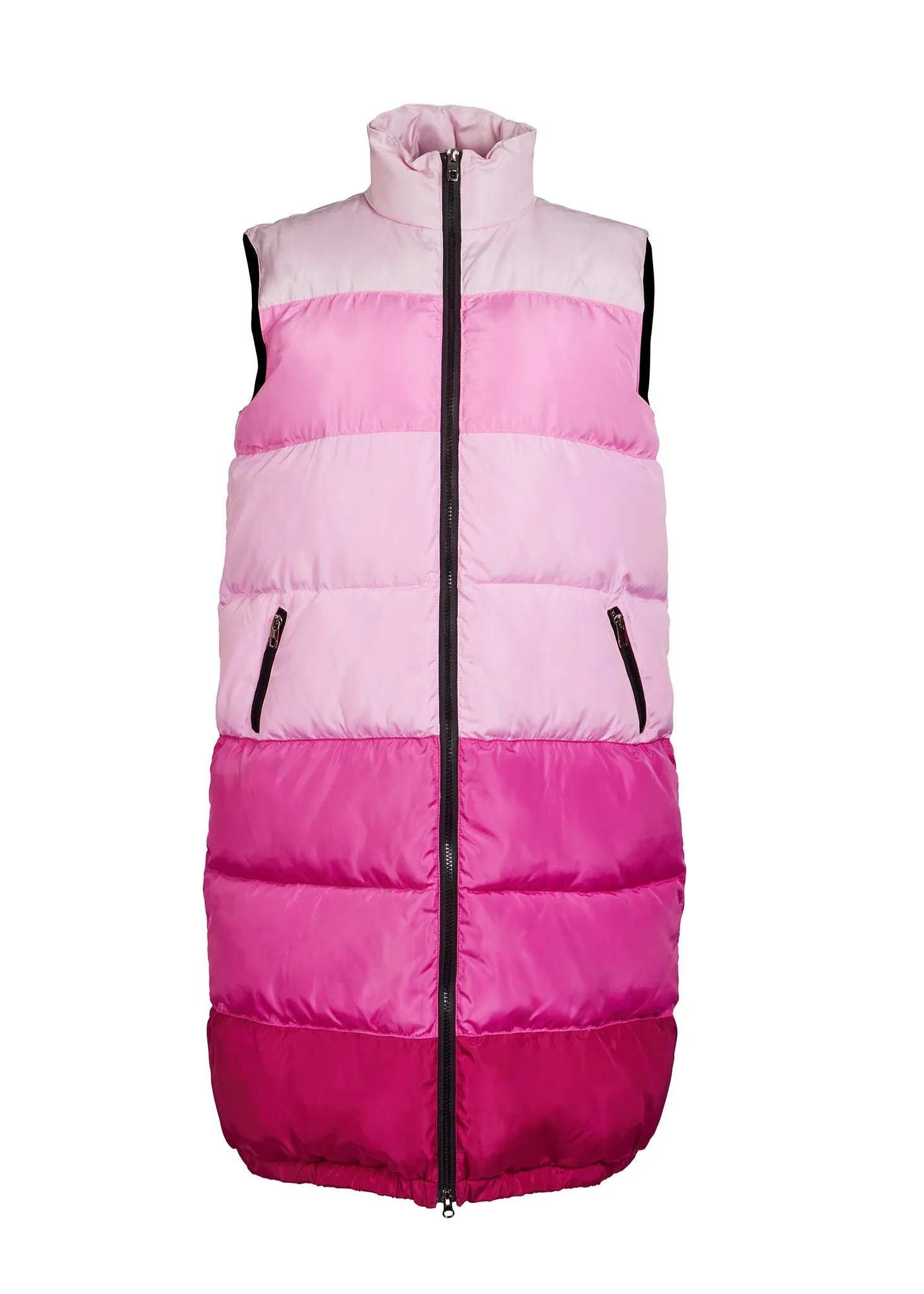 Colour Block Long Puffer Vest sold by Hilary Macmillan product image thumbnail 4