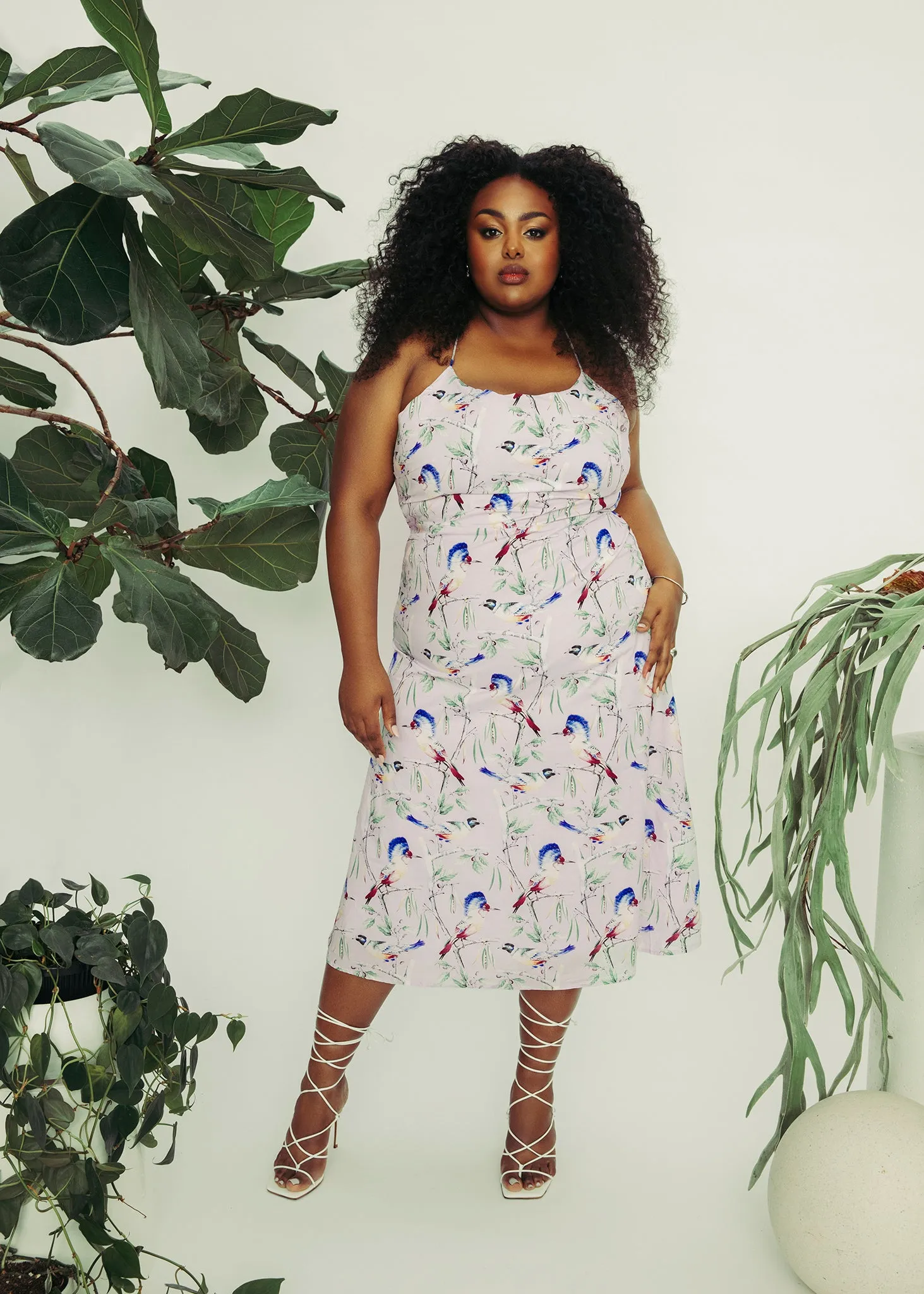 Lace Up Back Midi Dress sold by Hilary Macmillan product image thumbnail 2
