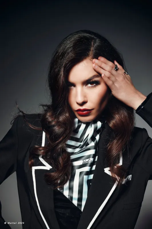 Barbie® Chevron Pocket Square sold by Hilary Macmillan