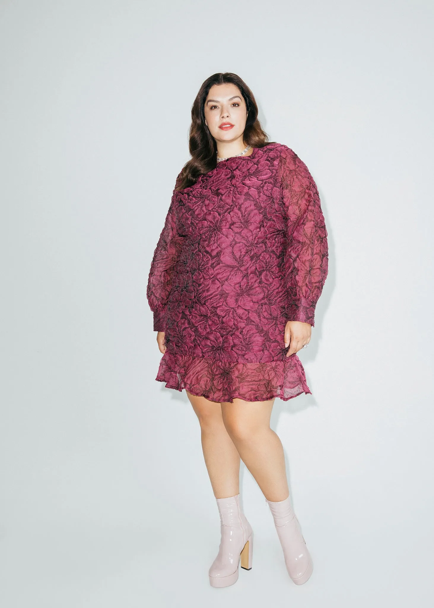 Floral Long Sleeve Mini Dress sold by Hilary Macmillan product image thumbnail 2