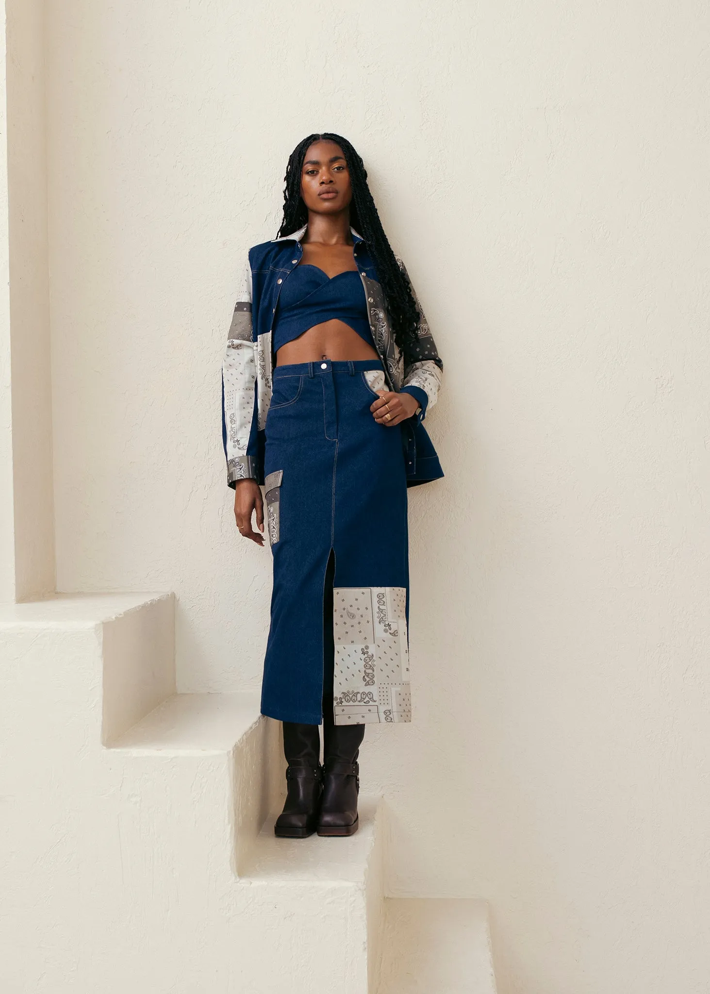 Patch Denim Jacket sold by Hilary Macmillan product image thumbnail 5