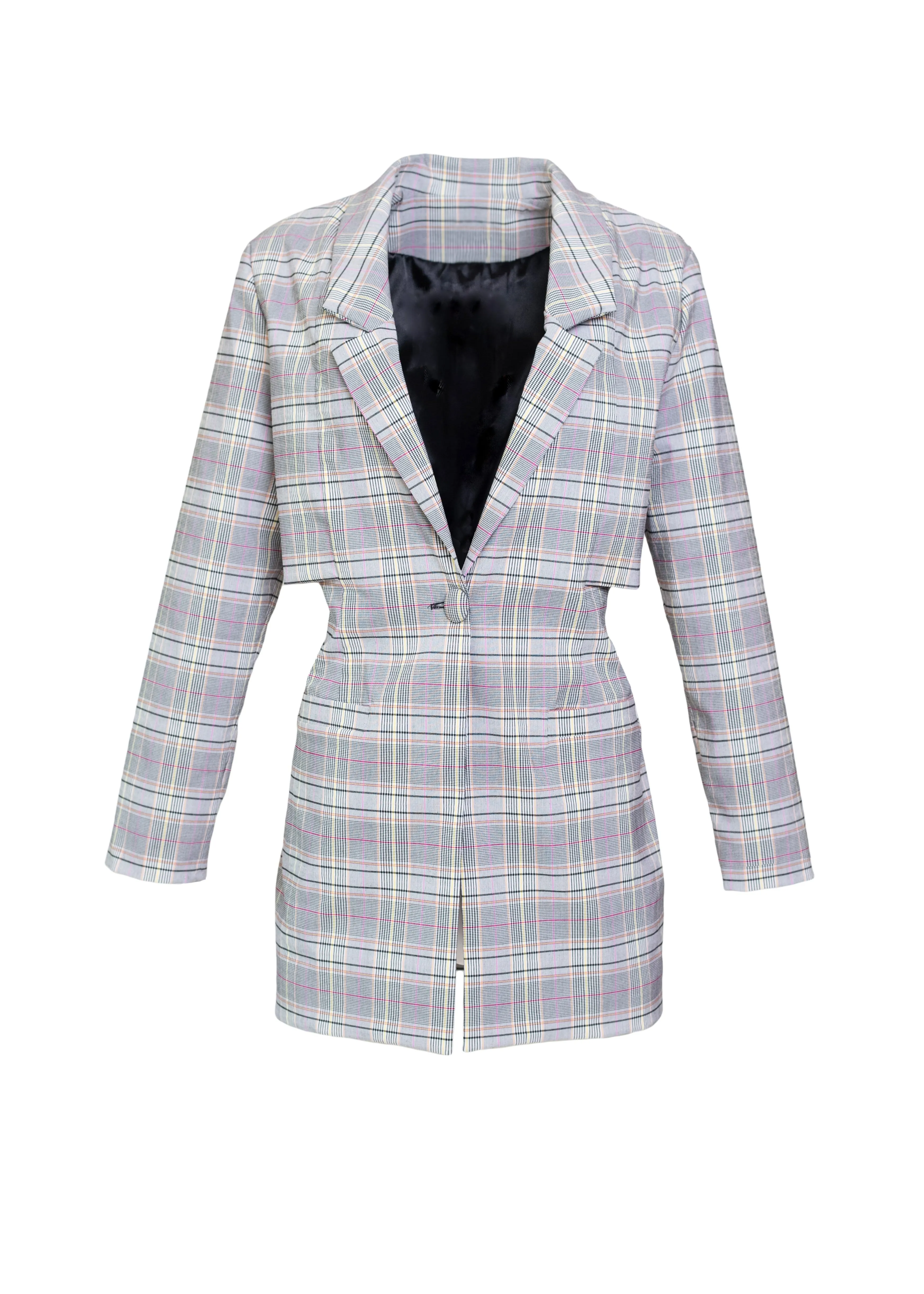 Plaid Cape Blazer sold by Hilary Macmillan product image thumbnail 5