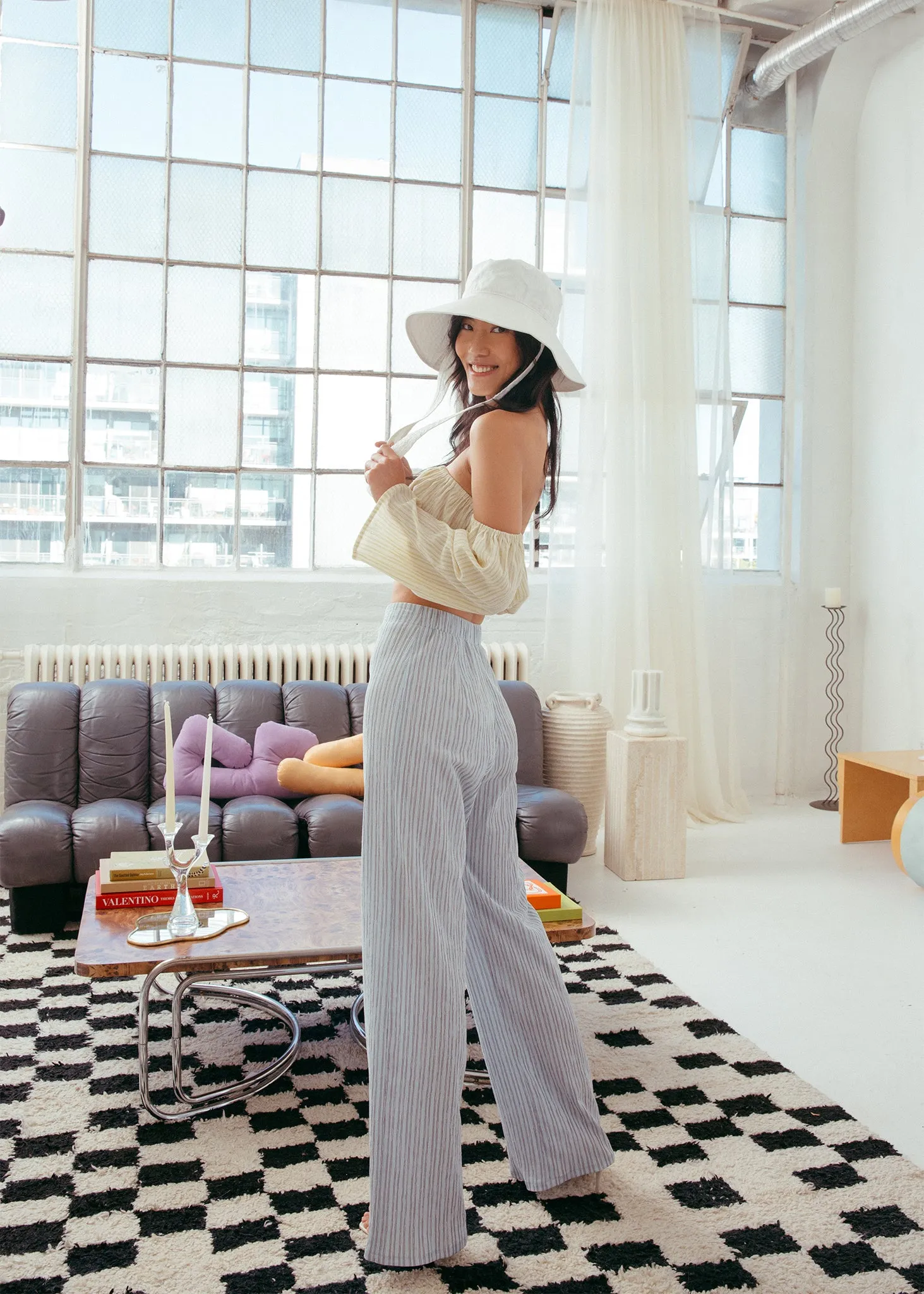 Seersucker Crop Top sold by Hilary Macmillan product image thumbnail 4