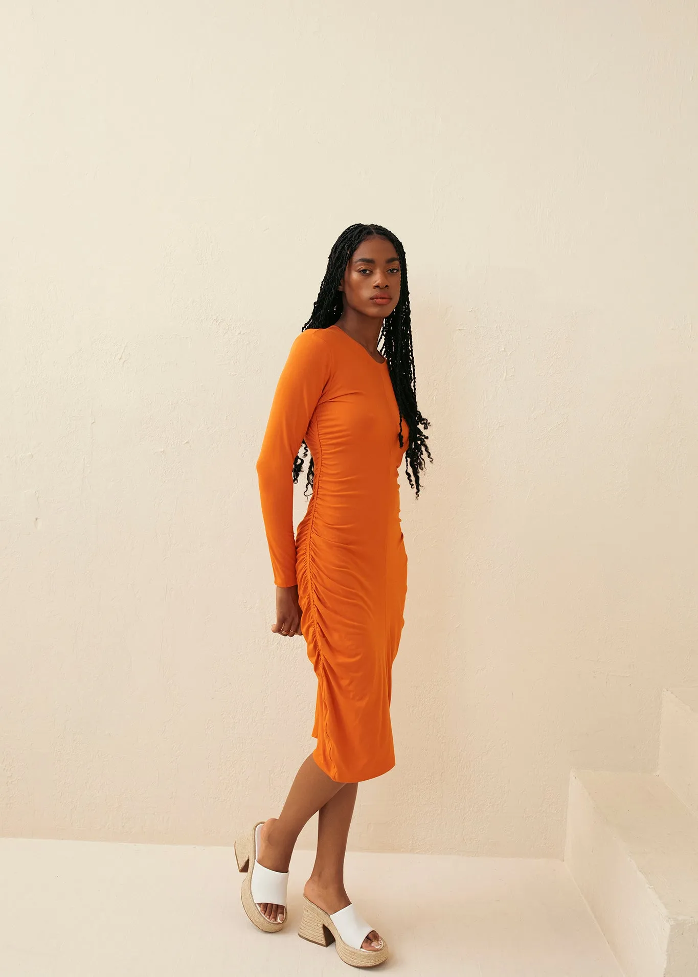 Ruched Long Sleeve Dress sold by Hilary Macmillan product image thumbnail 2