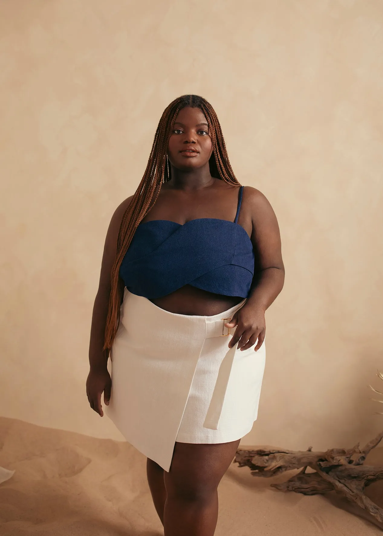 Linen Canvas Mini Skirt sold by Hilary Macmillan product image thumbnail 4