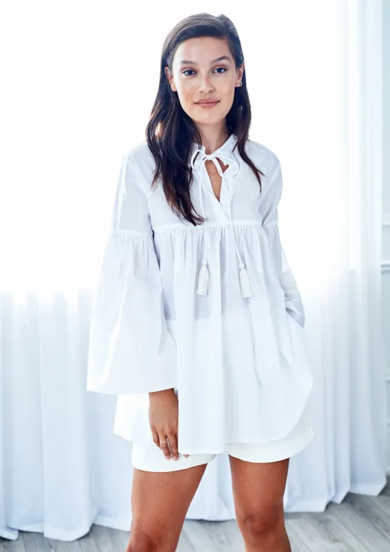 Bell Sleeve Tassel Blouse made by Hilary Macmillan