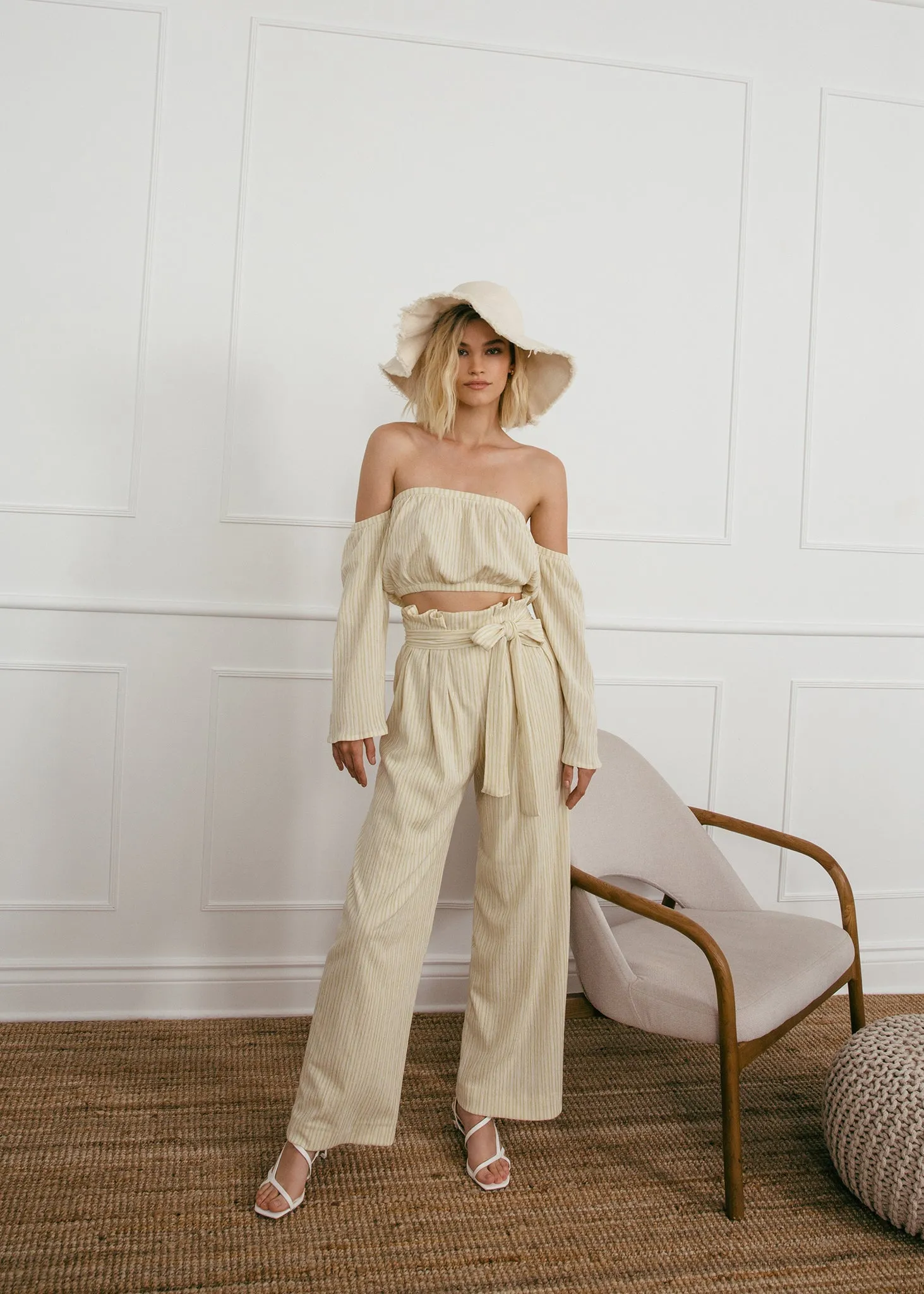Seersucker Paper Bag Pants sold by Hilary Macmillan product image thumbnail 2
