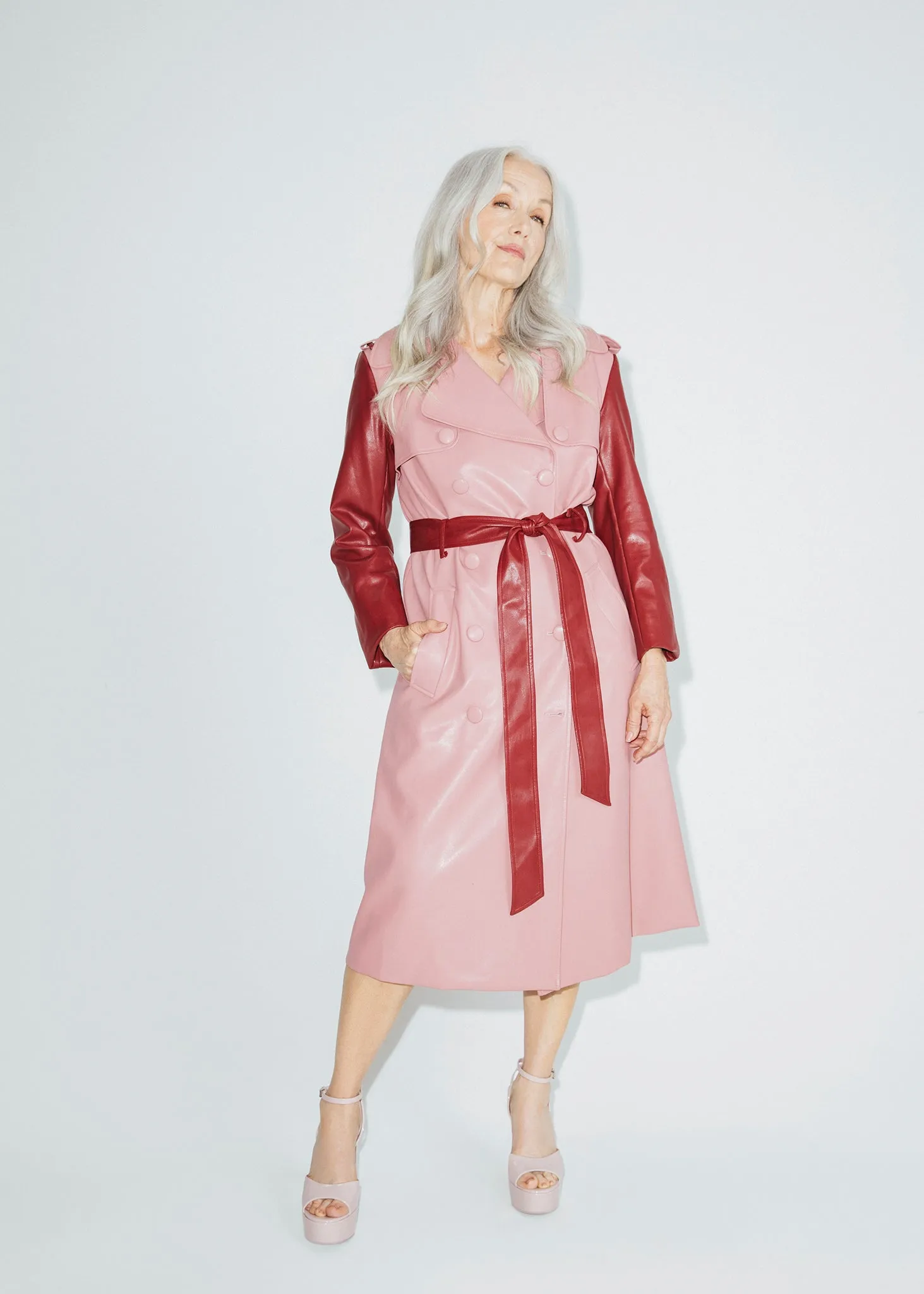 Two-Tone Trench Coat sold by Hilary Macmillan product image thumbnail 2