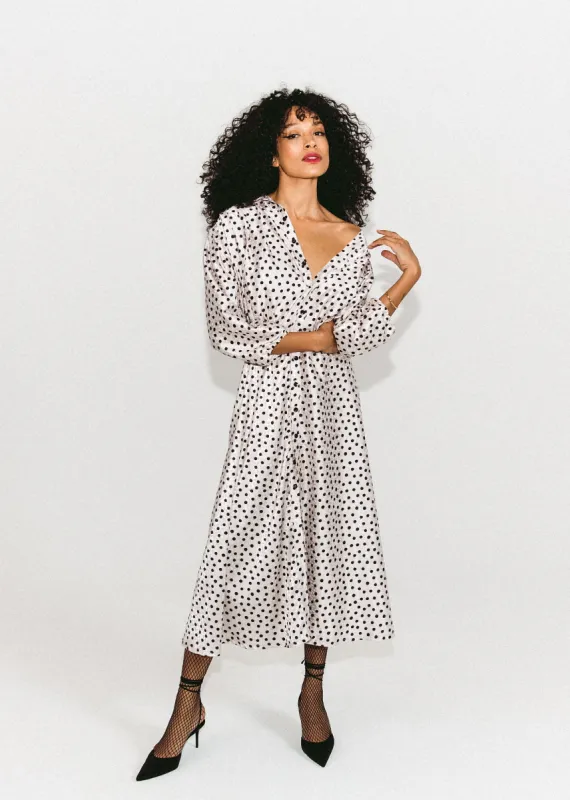 Polka Dot Blouse Dress made by Hilary Macmillan