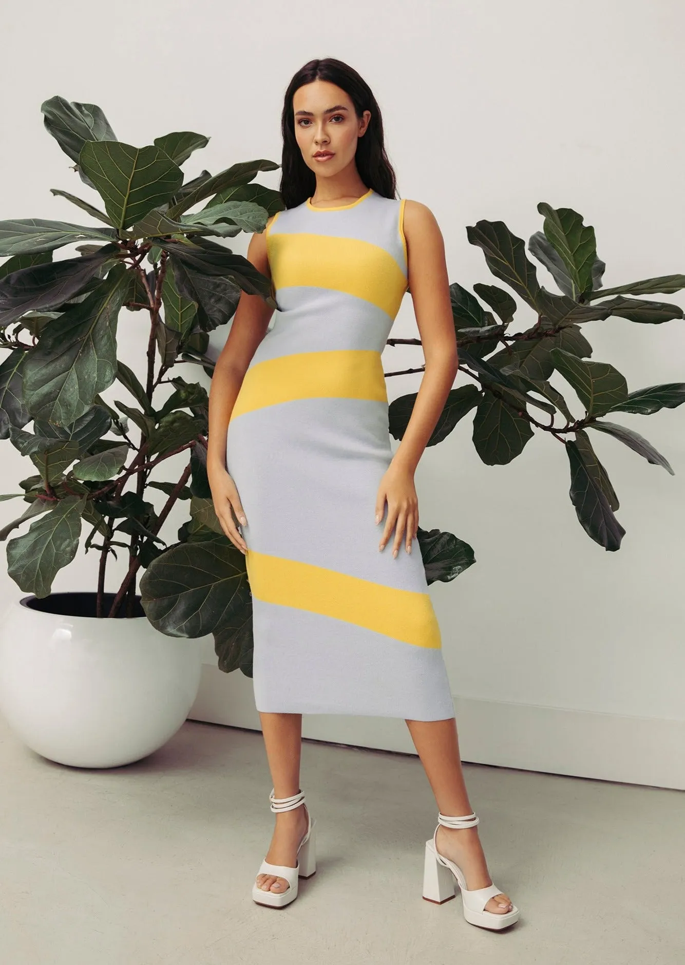 Knit Swirl Midi Dress sold by Hilary Macmillan