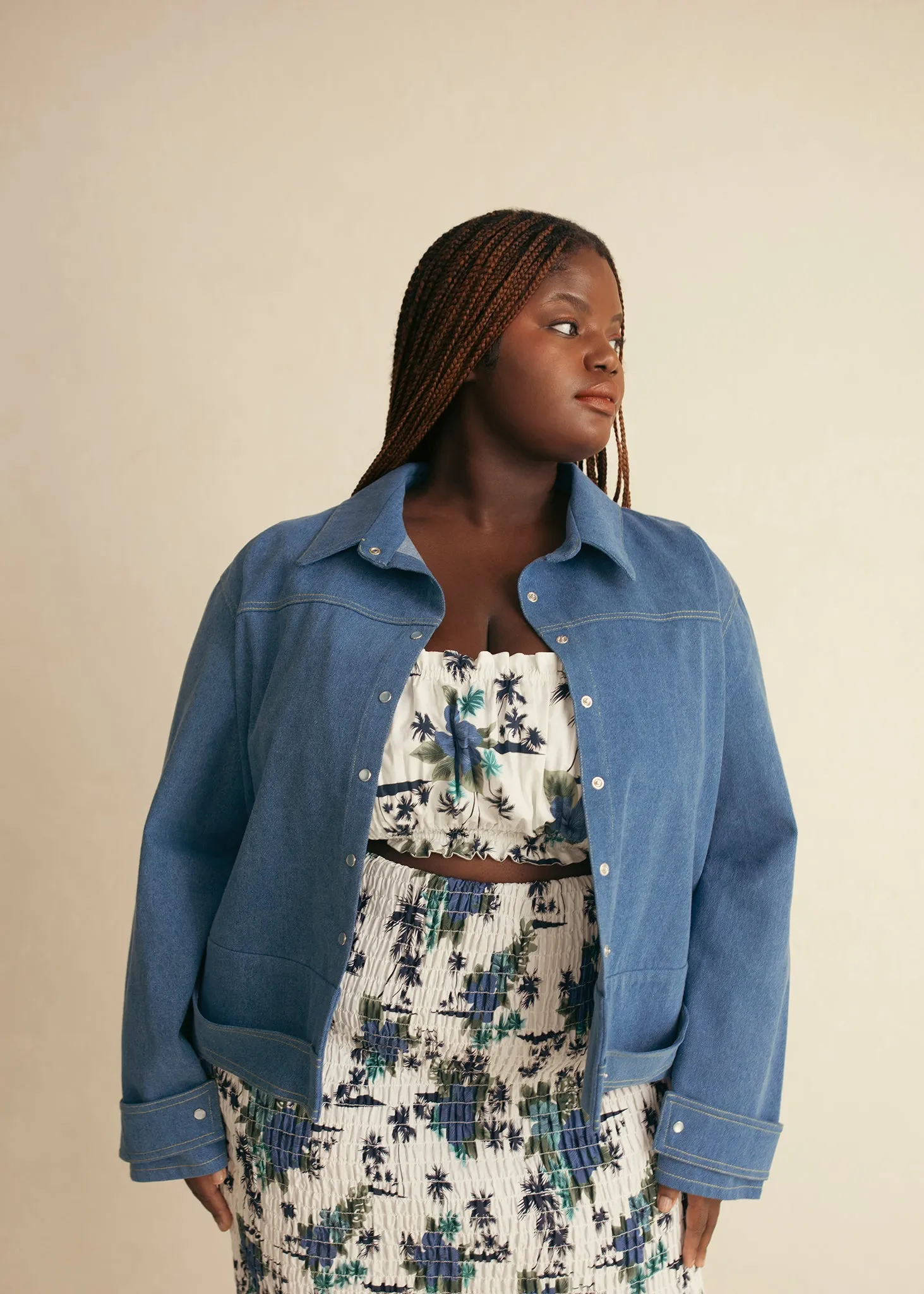 Criss Cross Denim Jacket sold by Hilary Macmillan product image thumbnail 4