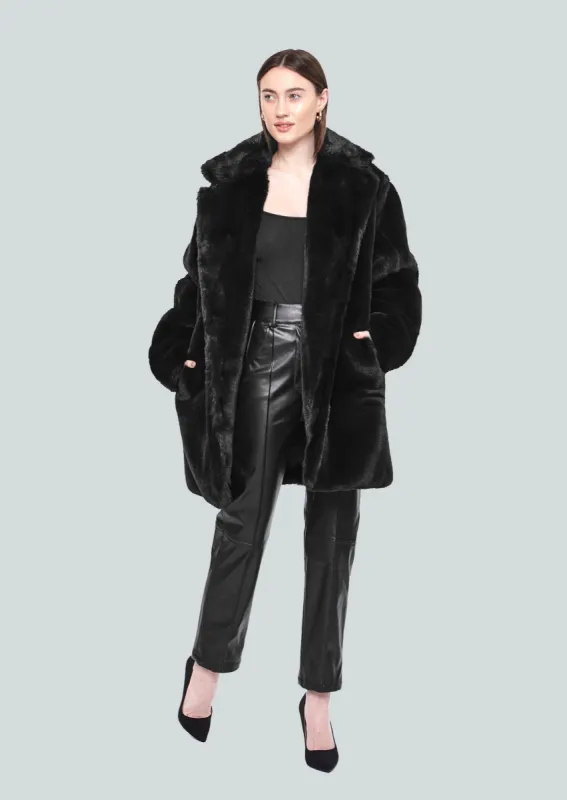Short Faux Fur Teddy Coat sold by Hilary Macmillan