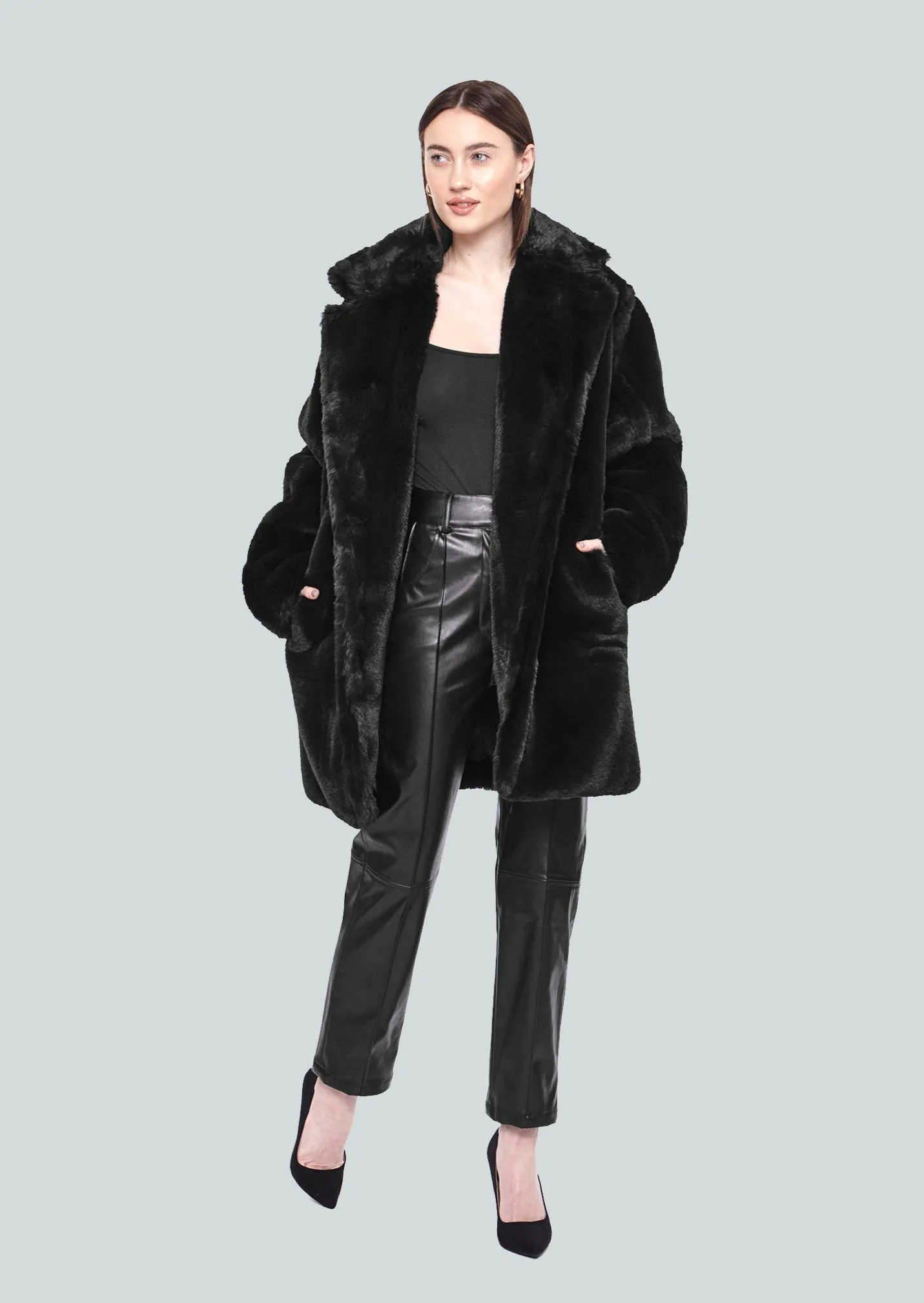Short Faux Fur Teddy Coat sold by Hilary Macmillan