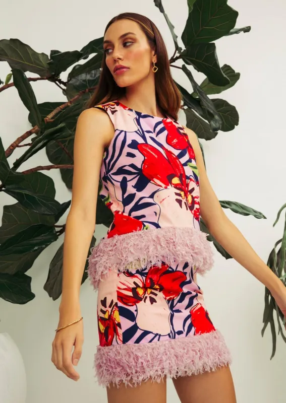 'Feather' Hem Skirt made by Hilary Macmillan