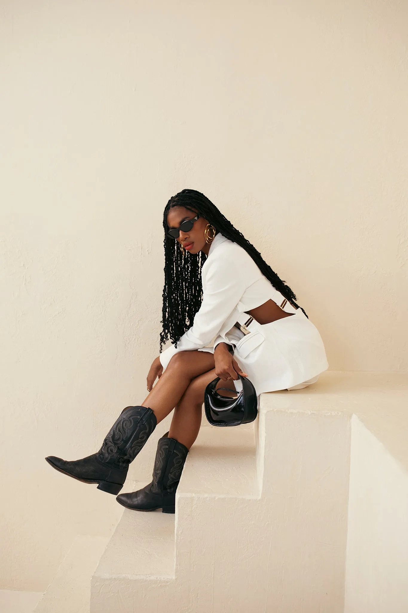 Linen Canvas Cut Out Blazer sold by Hilary Macmillan product image thumbnail 2