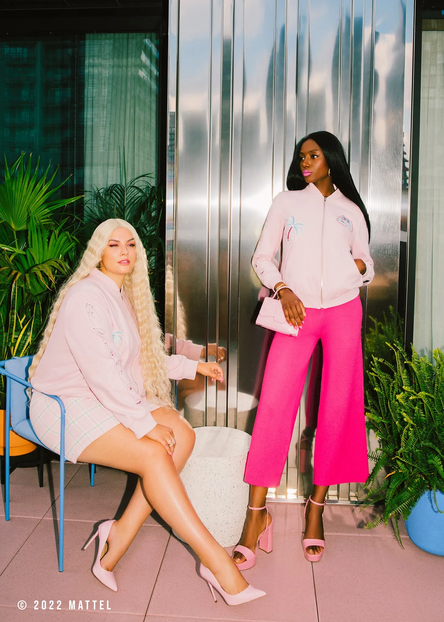 Pink Barbie Patch Varsity Jacket Sample sold by Hilary Macmillan product image thumbnail 3