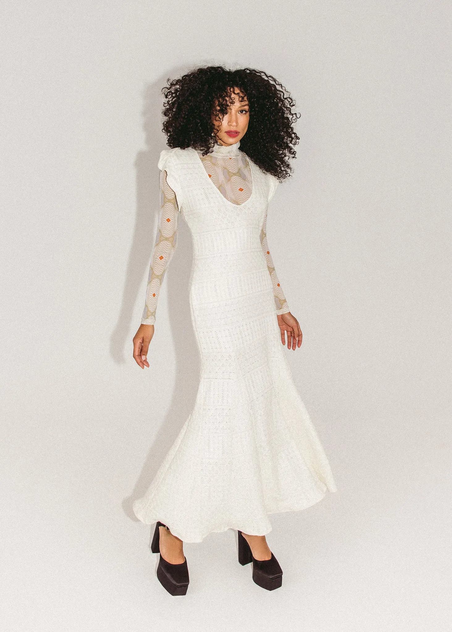 Pointelle Knit Dress sold by Hilary Macmillan product image thumbnail 2