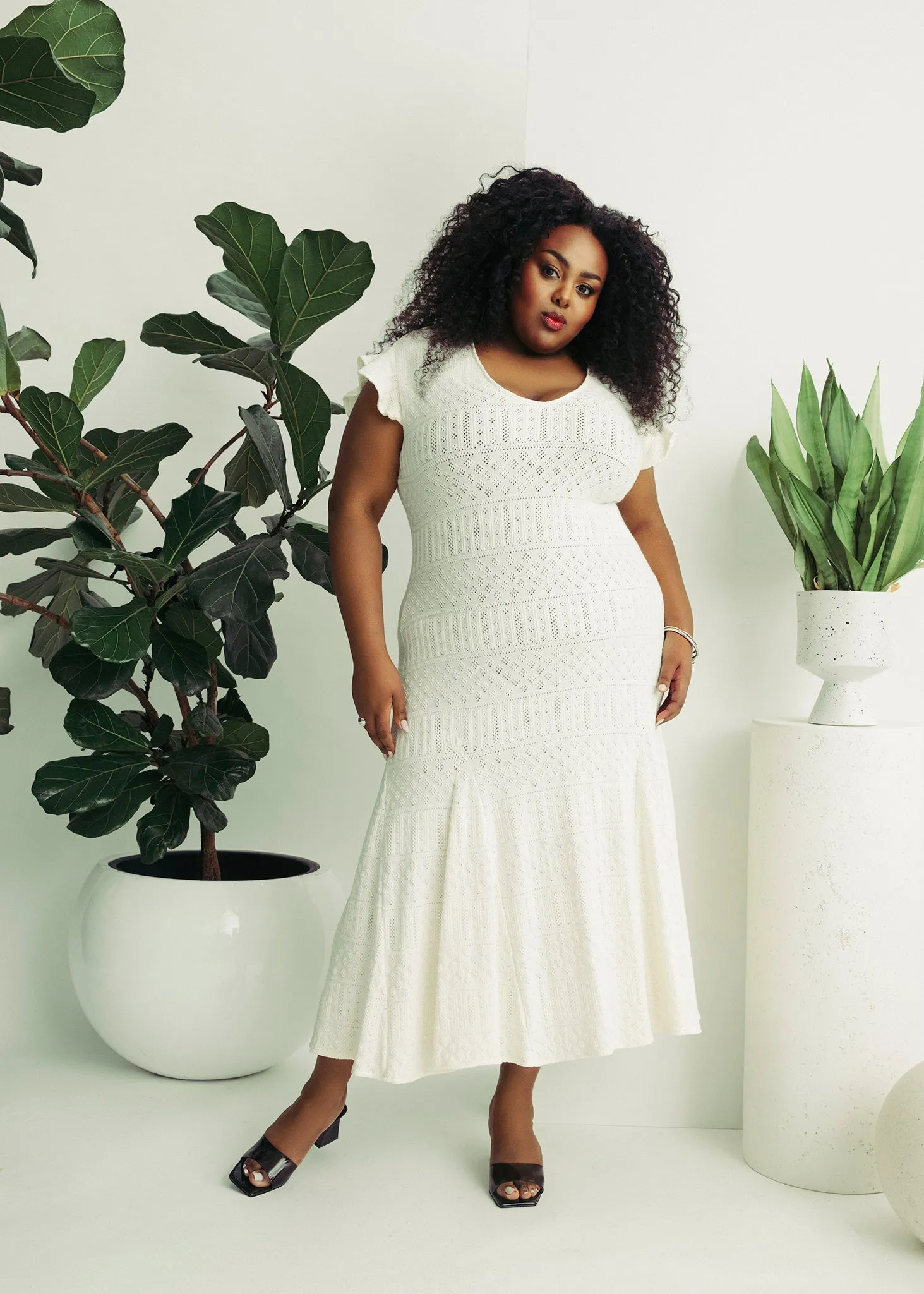 Pointelle Knit Dress sold by Hilary Macmillan